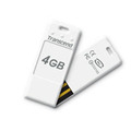 Transcend JetFlash T3 USB 2.0 Flash Drive 4Gb white